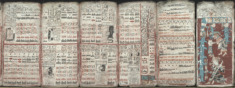 Mesoamerican histories often focused on a specific royal lineage. Image of the Dresden Codex via Wikipedia.