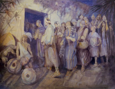 Escape of Limhi and His People by Minerva Teichert.