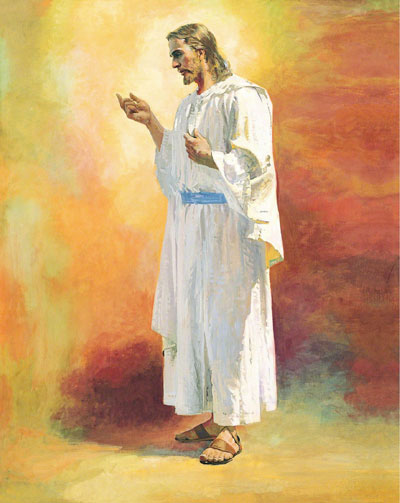 Painting of Jesus Christ by Harry Anderson. Image via lds.org.