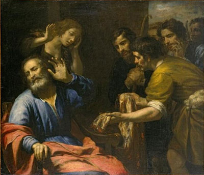 Joseph's Coat Brought to Jacob by Giovanni Andrea de Ferrari. Image via Wikimedia Commons.