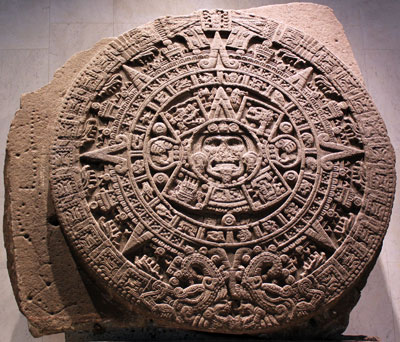 In both Ancient Near Eastern and Mesoamerican cultures, misfortune at the onset of the new year would have been seen as a bad omen. Image of a Mayan calendar via Wikimedia commons.