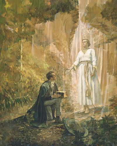 Joseph Smith Receives the Gold Plates by Kenneth Riley
