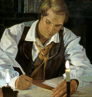 Painting of Joseph Smith by Robert T. Barrett