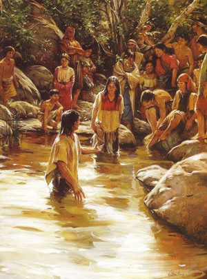 Painting of the Waters of Mormon by Walter Rane
