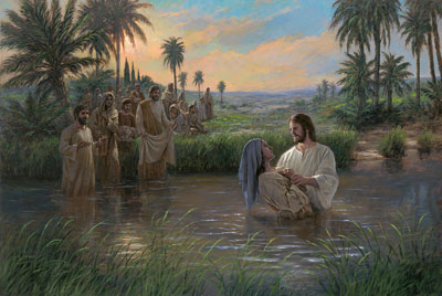 Jesus Himself Baptized by Jon McNaughton