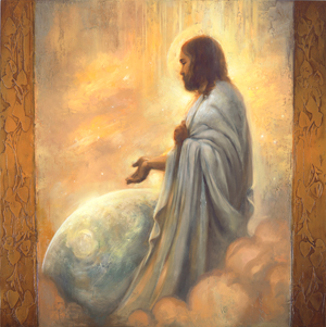 Painting of Christ by Annie Henrie