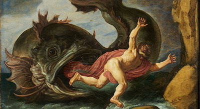 Jonah and the Whale by Pieter Lastman via Wikimedia commons