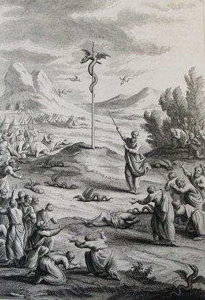 Israelites Bitten By Fiery Serpents by Phillip Medhurst