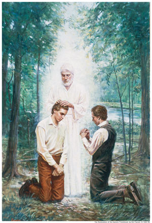 The Restoration of the Aaronic Priesthood by Del Parson