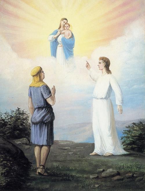 "Nephi's Vision of the Virgin Mary" by CCA Christensen