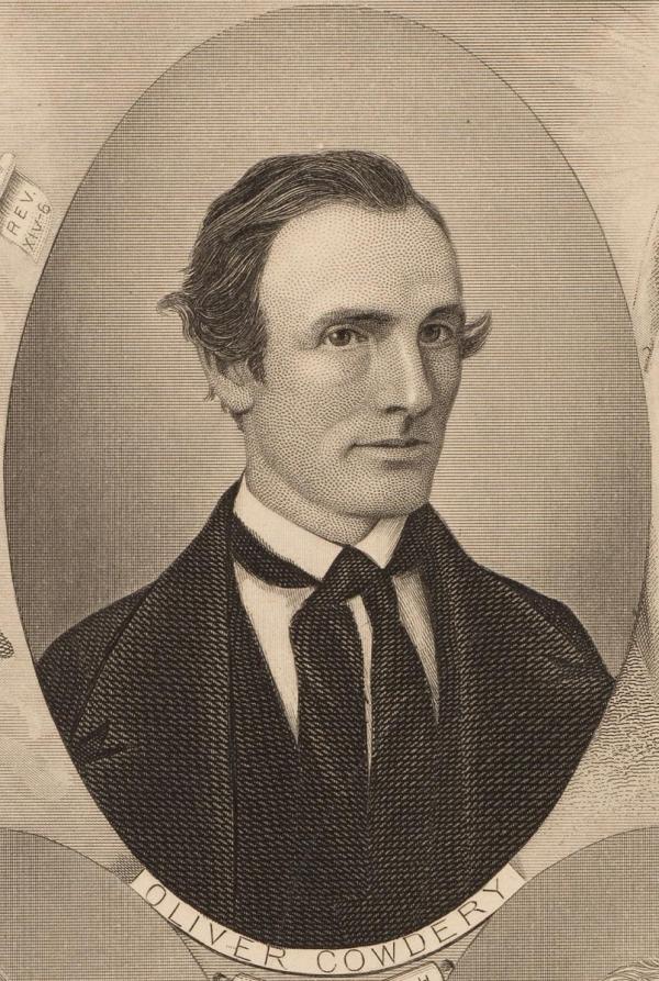 Portrait of Oliver Cowdery via the Joseph Smith Papers