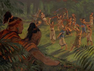 Amulon and Lamanite Daughters by James Fullmer