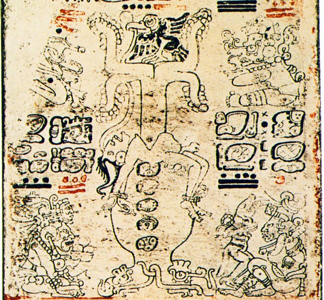 Anthropomorphic Tree from Dresden Codex 3