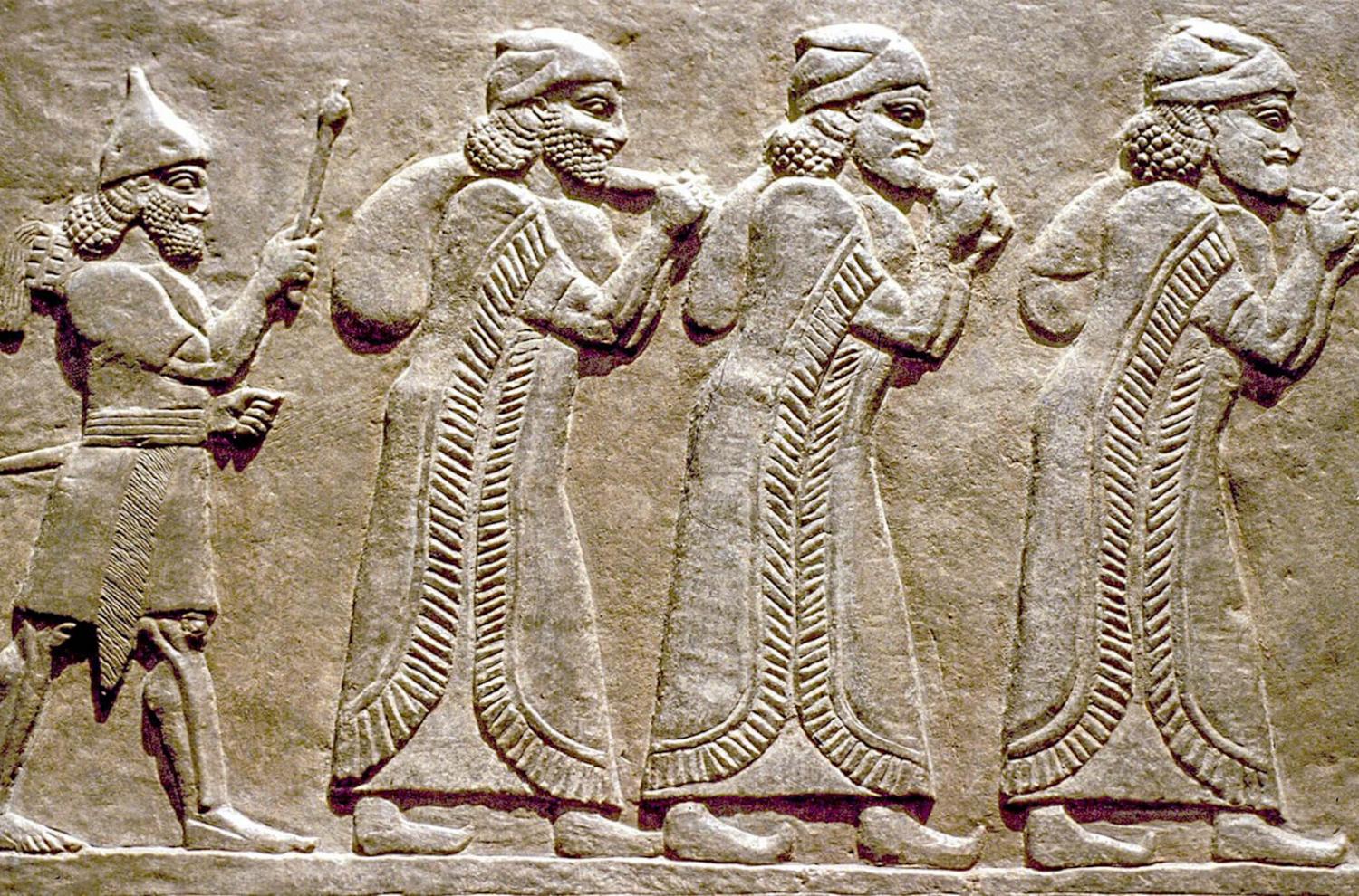 A relief of King Tiglath-pileser III of Assyria capturing the city of Astartu (in modern Jordan). (From the Southwest Palace of Tiglath-Pileser III at Nimrud, ca. 730-727 B.C.E.; British Museum.)