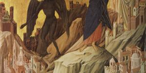 The Temptation of Christ on the Mountain by Duccio di Buoninsegna