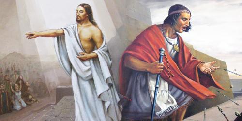 Composite He aqui soy Jesucristo and Samuel en la muralla by Jorge Cocco